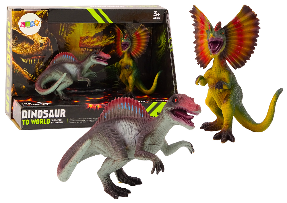 Dinosaur Figures Spinosaurus Dilophosaurus Set 2 Pieces