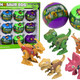 Dinosaur Rolling Eggs 12 Pieces Set Colorful