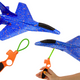 Styrofoam Fighter Plane With Blue Slingshot Launcher