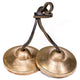 Piatti da meditazione Tingsha semplici - 355 G; 7,5 cm