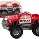 Polizeiauto-Pickup, rotes Gelände-Polizeiauto