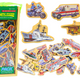 Set Of Wooden Magnets Vehicles Long Planes 20 Pieces