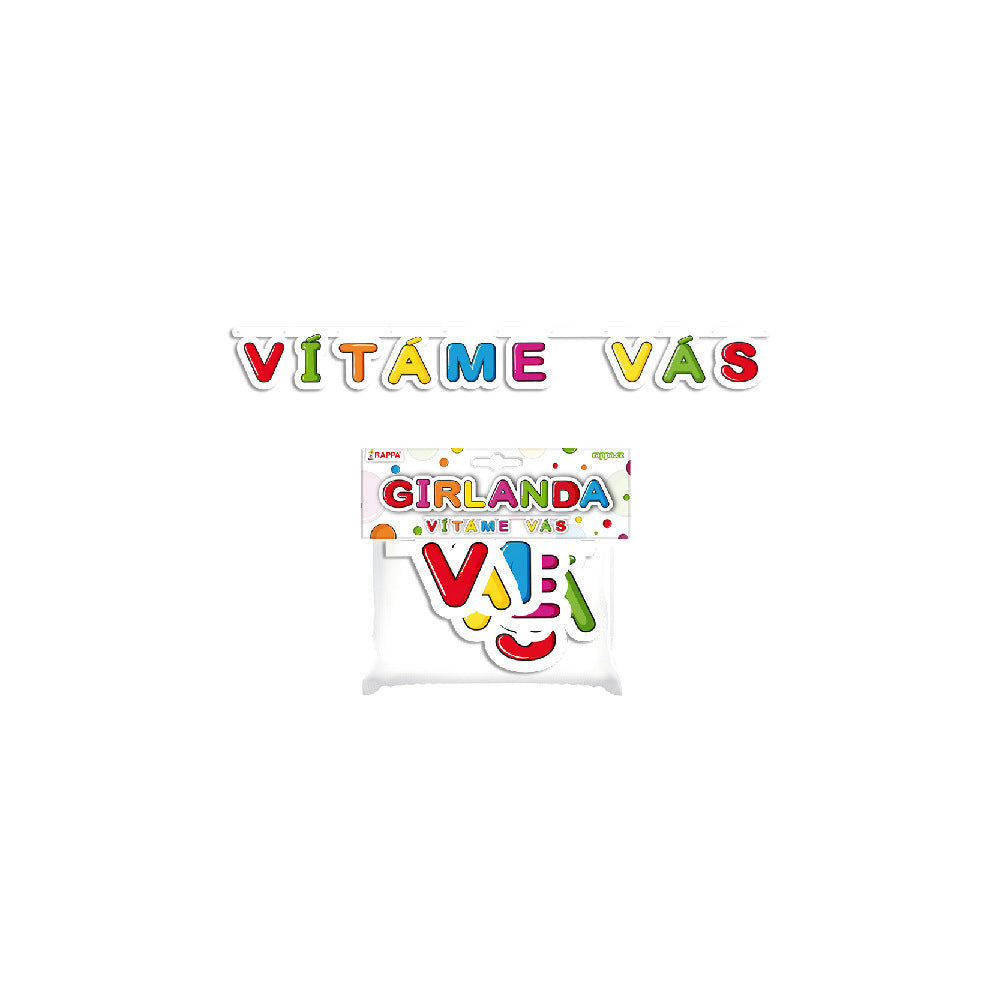 Papirguirlanden - Vítáme Vás