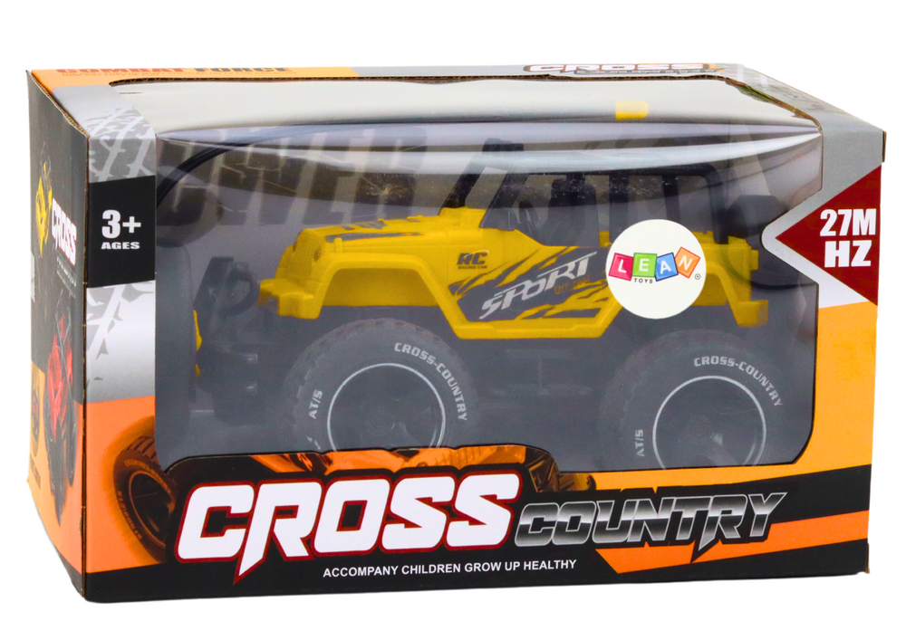 Toy Car Remote Controlled Off-road Car Rc 1:18 Yellow