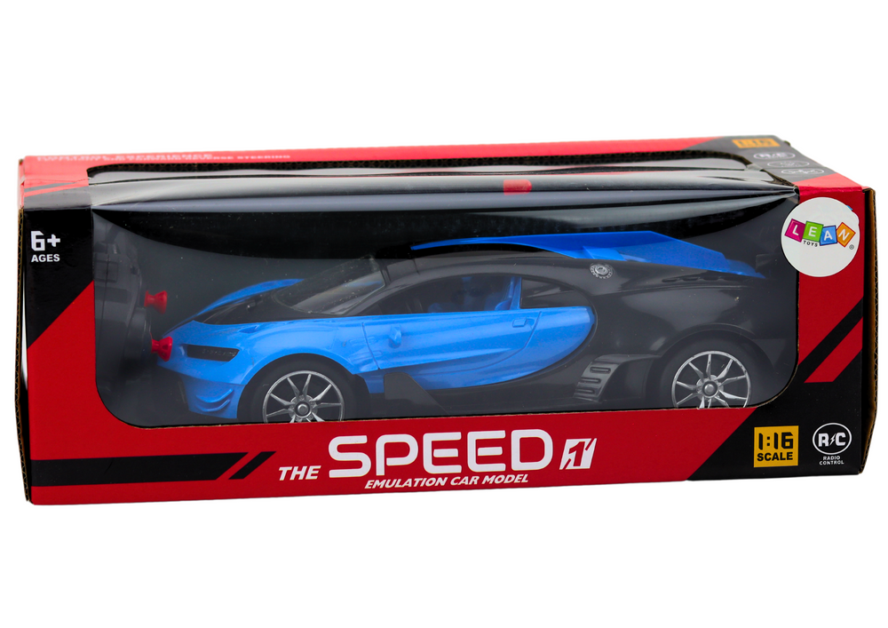 Sports Car Remote Controlled Auto Rc Blue 1:16