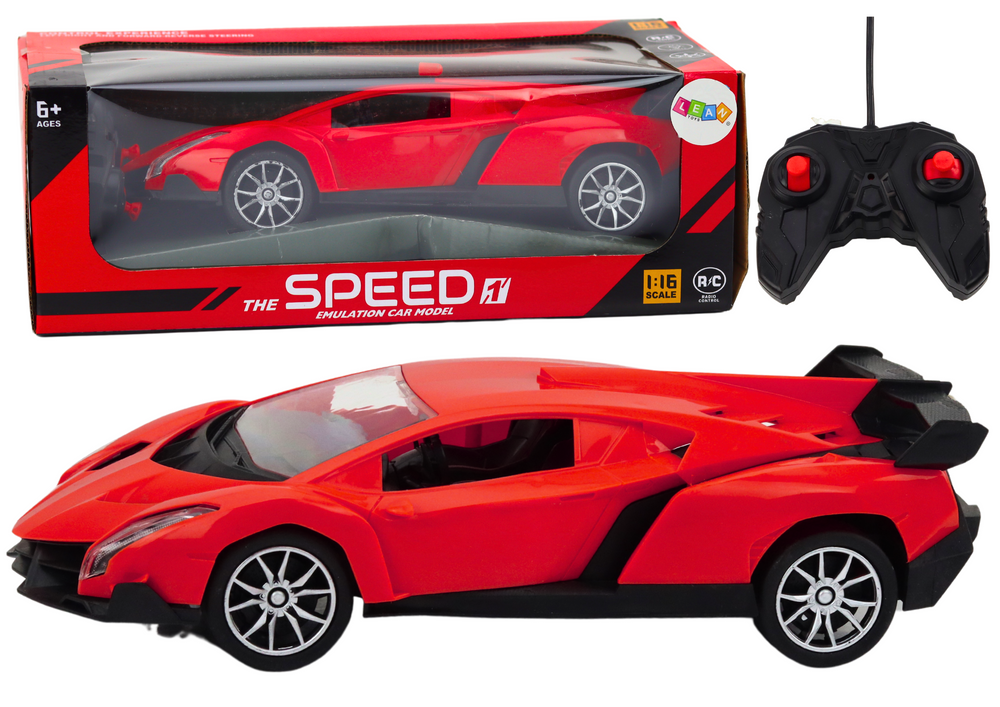 Remote Controlled Sports Car Red 1:16 Rc Car