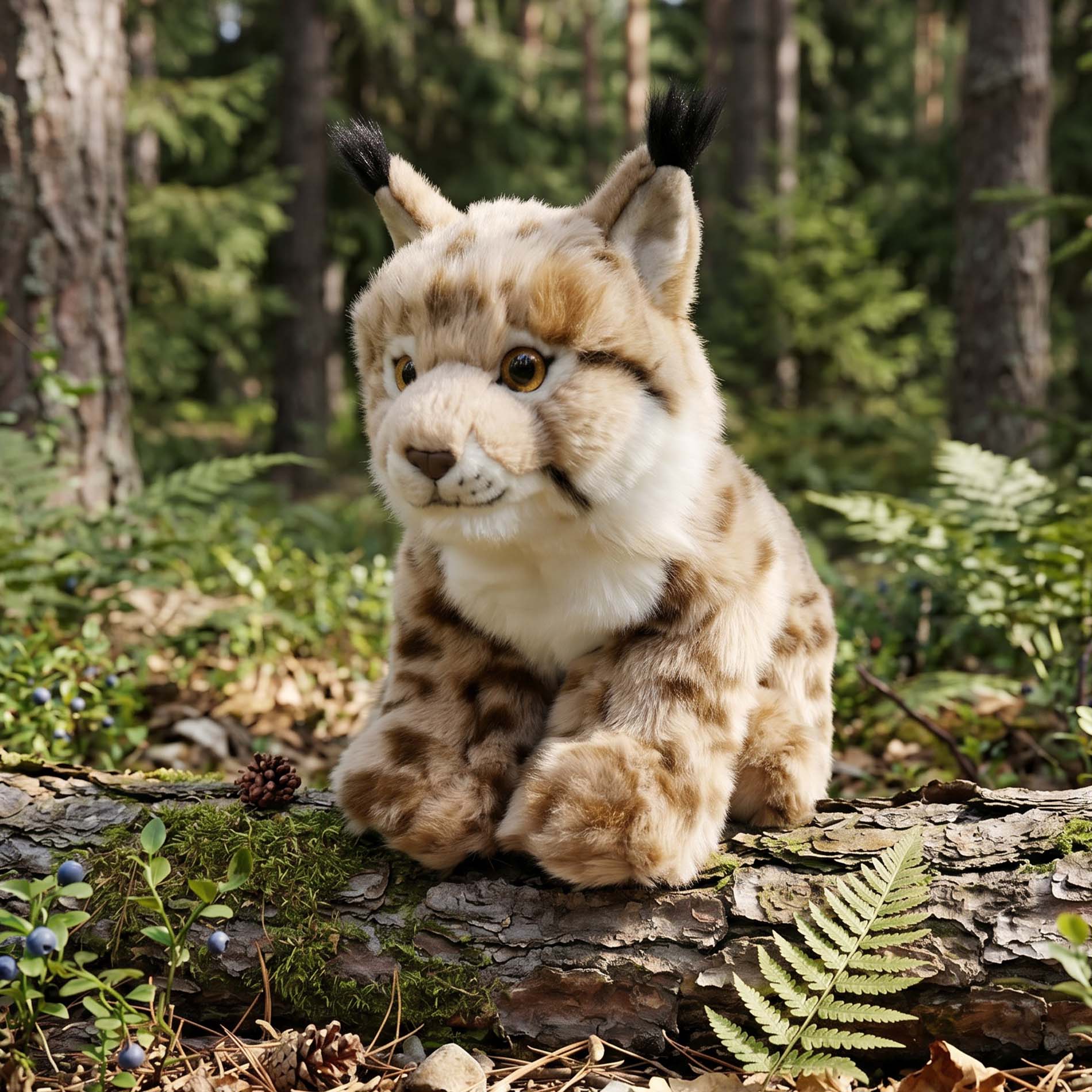 Plush Lynx 27 Cm Eco-friendly