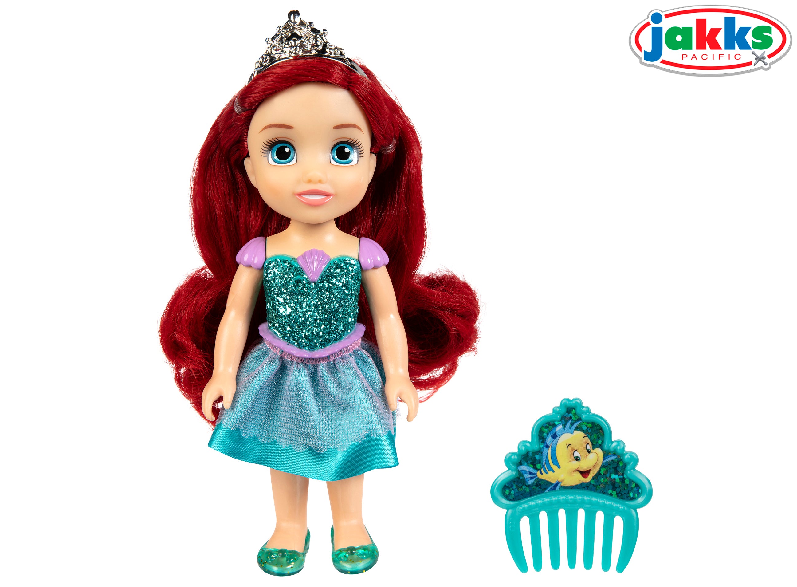 Boneca Princesa Disney Com Pente 15 Cm