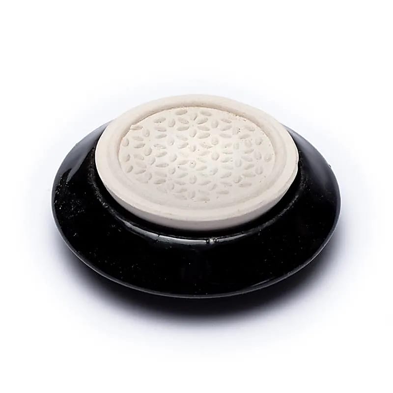 Aroma Stone Diffuser Flower Of Life Sort --pakke med 2 stk - 7,5cm
