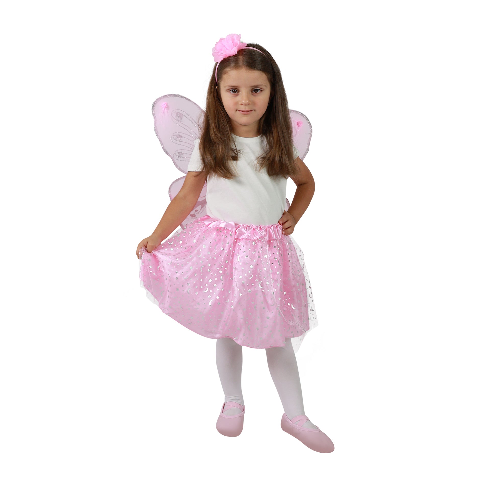 Costum Copii Fusta Tutu Fluture Cu Accesorii.