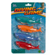 Set Of 4 Colored Sharks