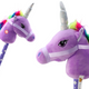 Plush Unicorn Head On A Stick Hobby Horse Purple Unicorn Sounds