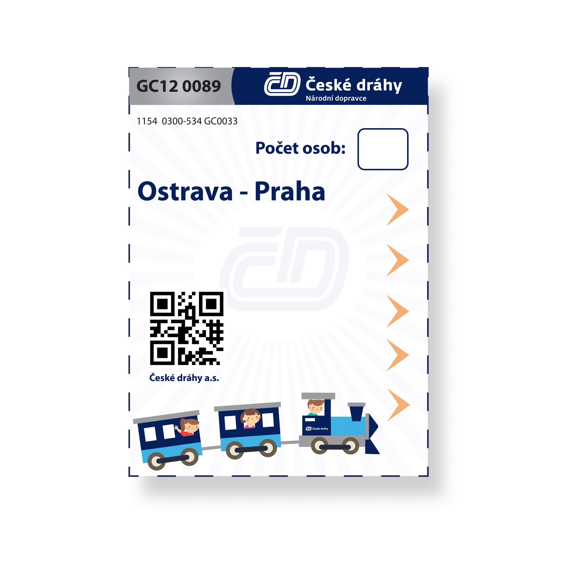 Set Mütze der Tschechischen Bahn + Zubehör