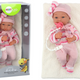 Baby Doll Striped Sweater Hat Scarf Accessories Pink