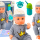 Baby Doll In Gray Pajamas Peeing Bottle Pacifier Sounds