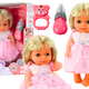Doll In Light Pink Dress Peeing Bottle Rattle Sounds