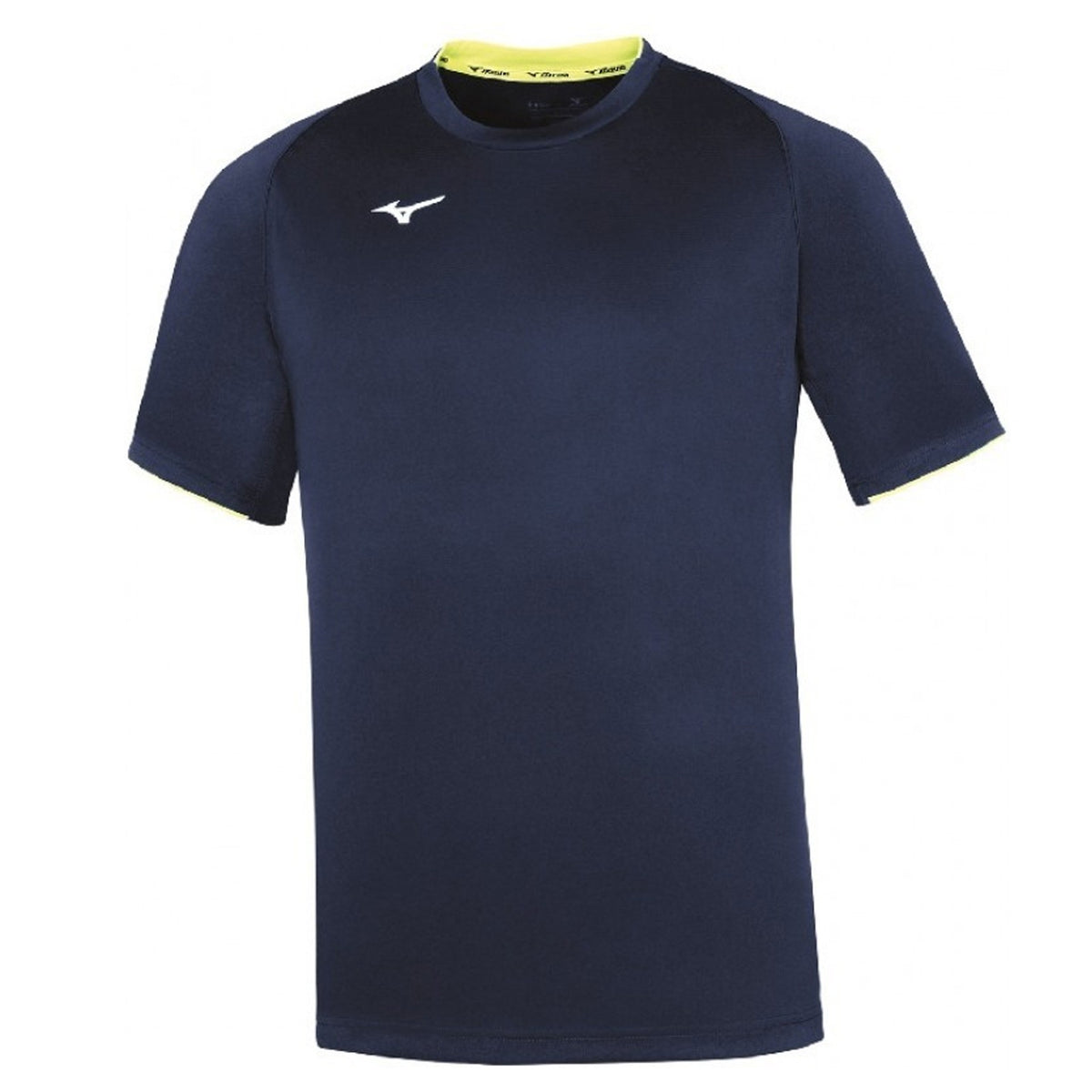 Mizuno Sleeve Junior tričko Marino/Amarillo Flúor