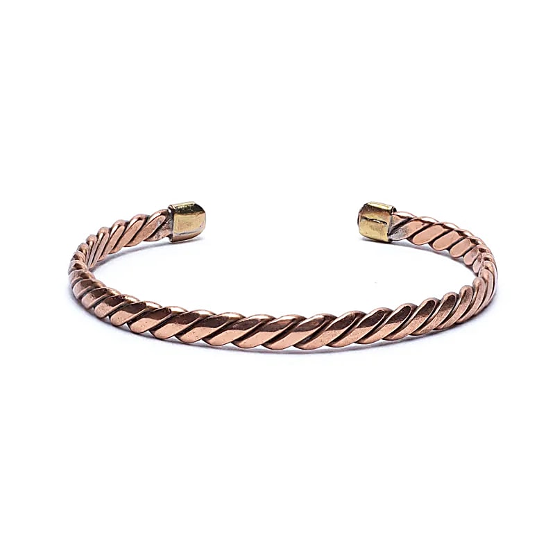 Twisted Bracelet Bronze Colour --package Of 2 Pcs - 6cm