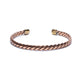 Twisted Bracelet Bronze Colour --package Of 2 Pcs - 6cm