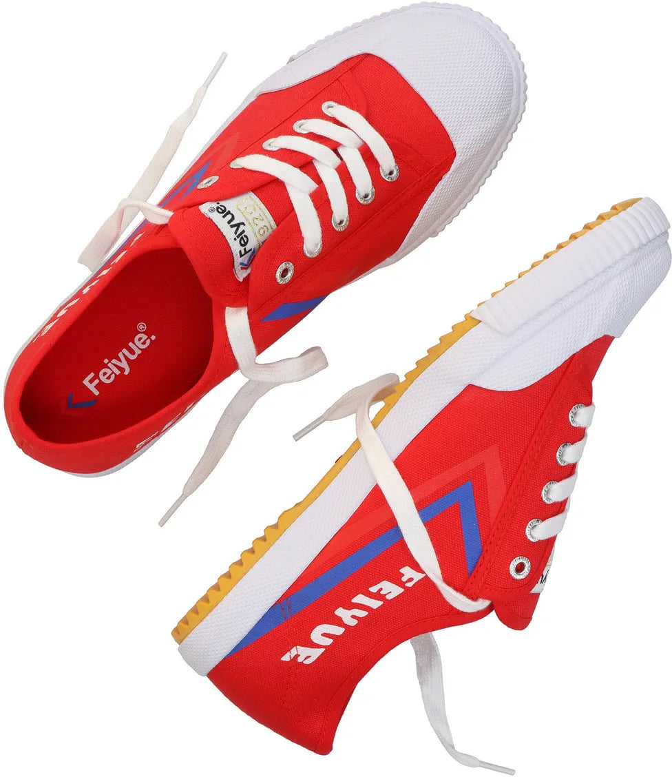 Scarpe da bambino Feiyue Jr Canvas Rosse