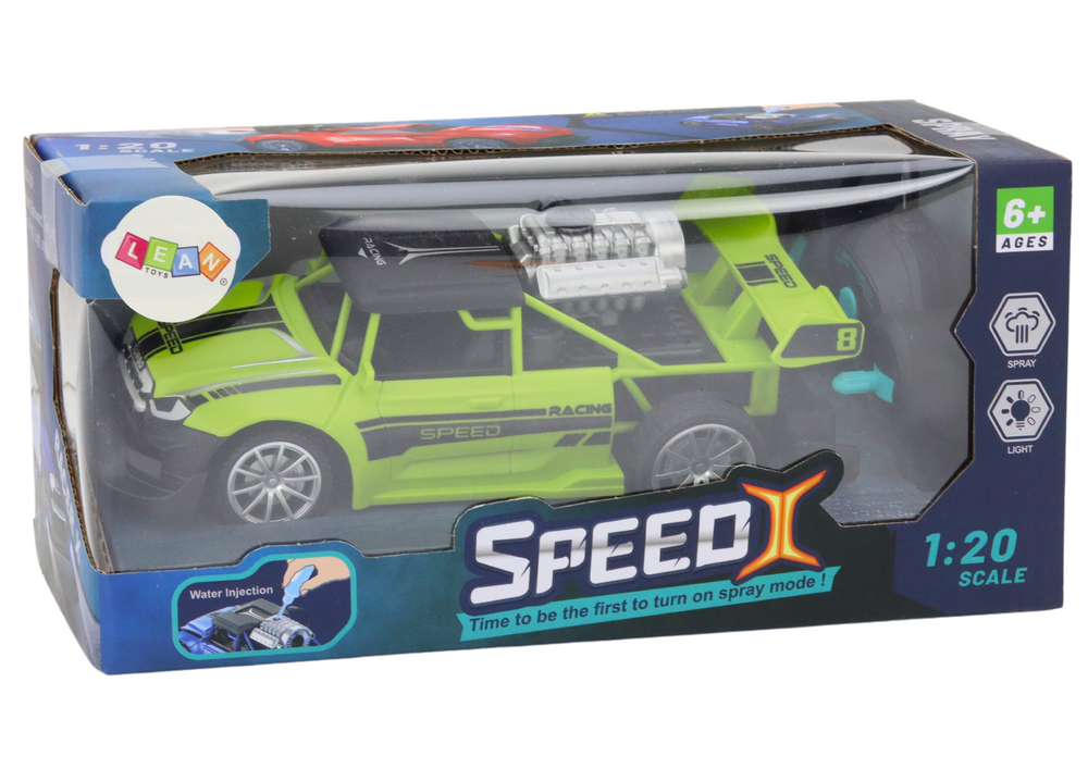 Rc Sentence Car 1:20 Smoke Effect Lights Green