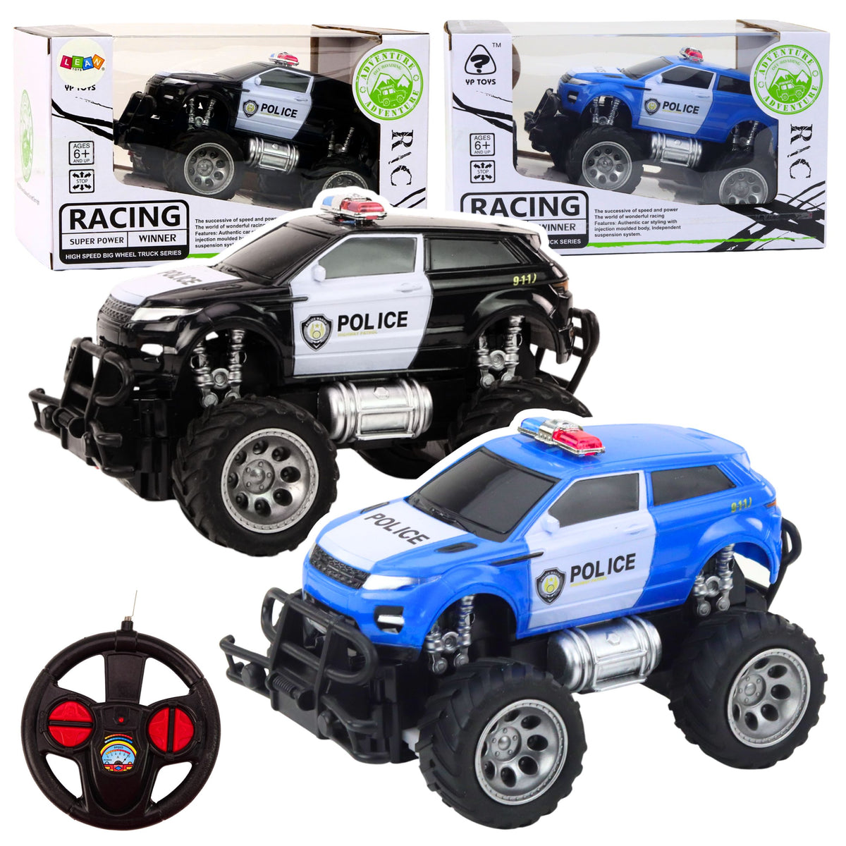 Rc terénní policejní auto 1:24 na dálkové ovládání