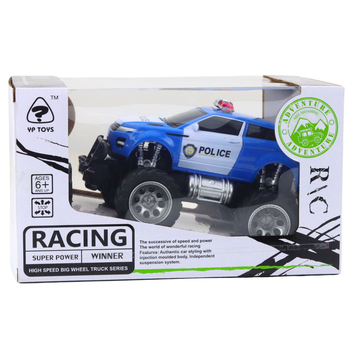Rc terénní policejní auto 1:24 na dálkové ovládání