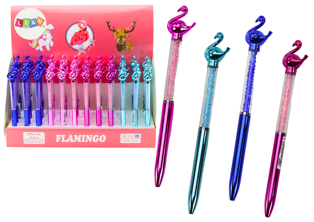 Flamingo Balpen Blauw Navulling 0,7 mm Mix