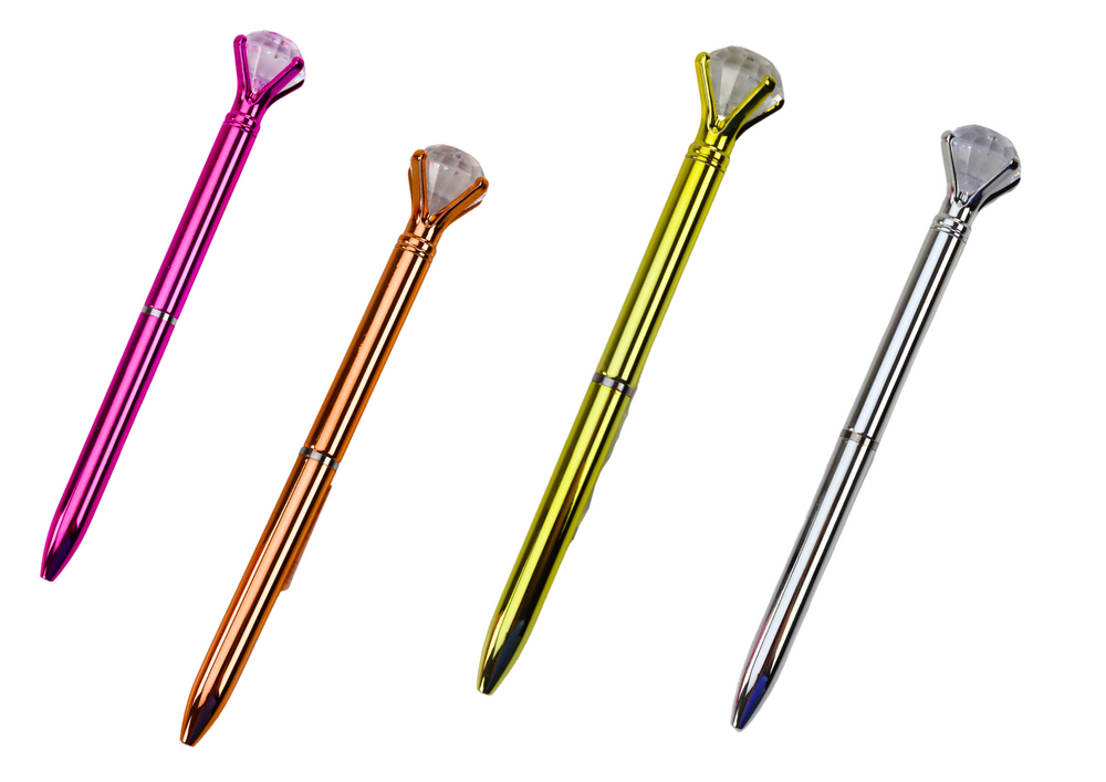 Diamond Ballpoint Pen In Shiny Blue Refill 0.7mm Mix