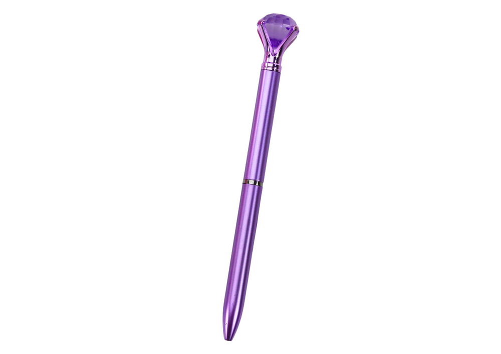 Diamond Ballpoint Pen In Matte Blue Refill 0.7mm Mix