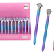 Diamond Ballpoint Pen Colorful Blue Refill 0.7mm Mix