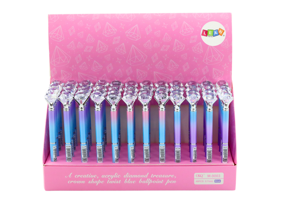 Diamond Ballpoint Pen Colorful Blue Refill 0.7mm Mix
