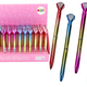 Diamond Ballpoint Pen Shiny Gold Color Blue Refill 0.7mm Mix