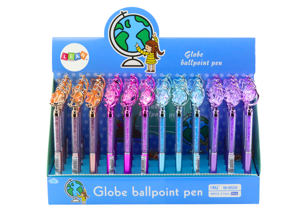 Ballpoint Pen With Star Diamonds Blue Refill 0.7mm Mix
