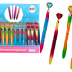 Diamond Ballpoint Pen Shiny Blue Refill 0.7mm Mix