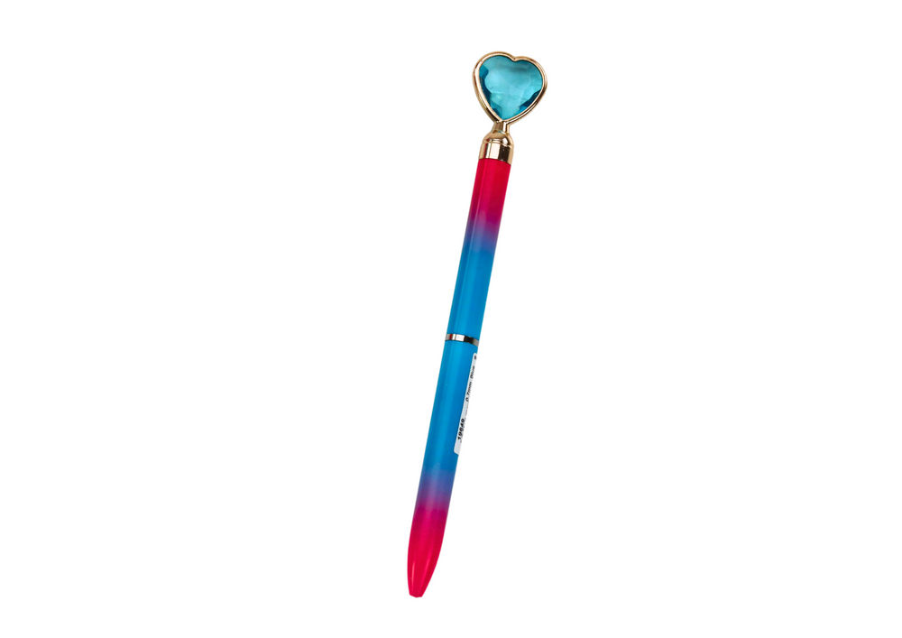 Diamond Ballpoint Pen Shiny Blue Refill 0.7mm Mix