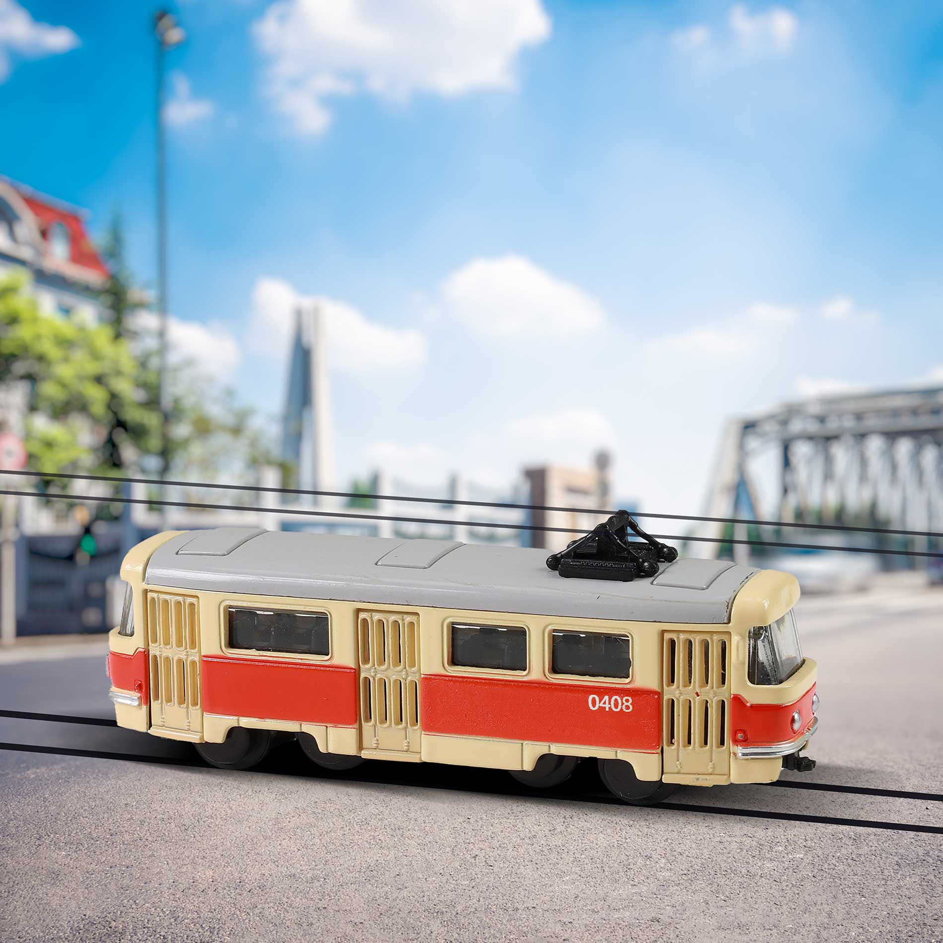 Retro kovová minielektrička 85 cm