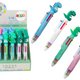 Multicolor Dinosaur Automatic Pen 6 Colors Mix