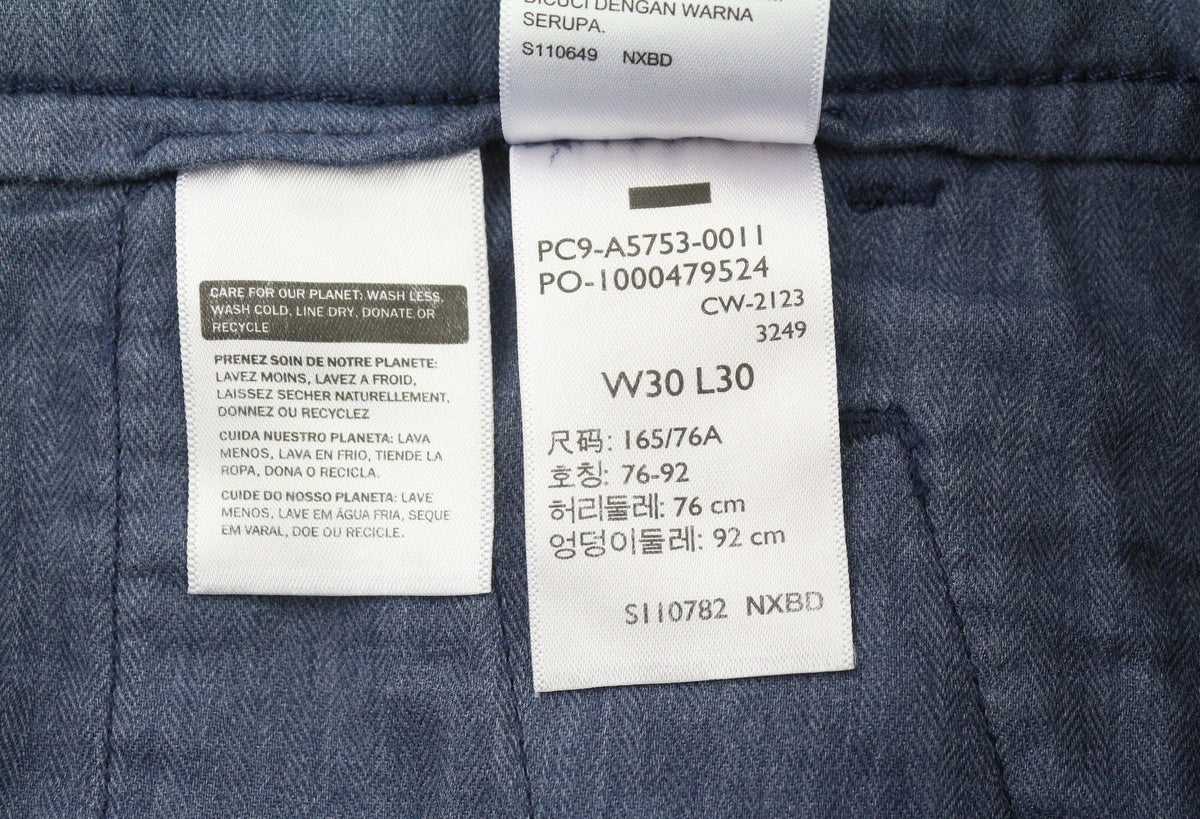 Pantaloni Levi's Xx Chino Uomo W30/l30 Blu Authentic Fit Zip Fly Big E