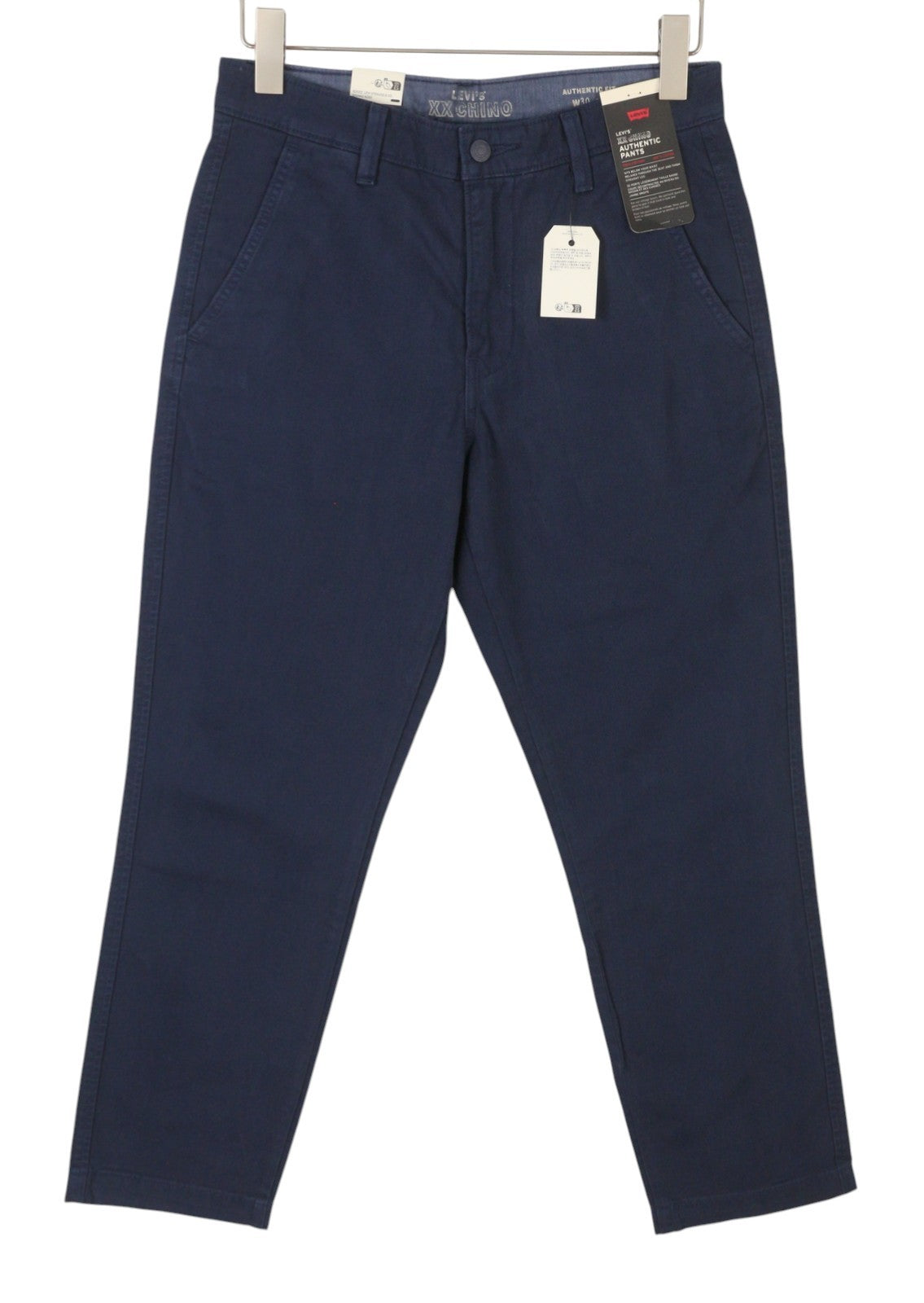 Pantaloni Levi's Xx Chino Uomo W30/l30 Blu Authentic Fit Zip Fly Big E
