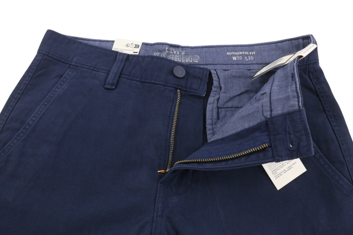 Pantaloni Levi's Xx Chino Uomo W30/l30 Blu Authentic Fit Zip Fly Big E