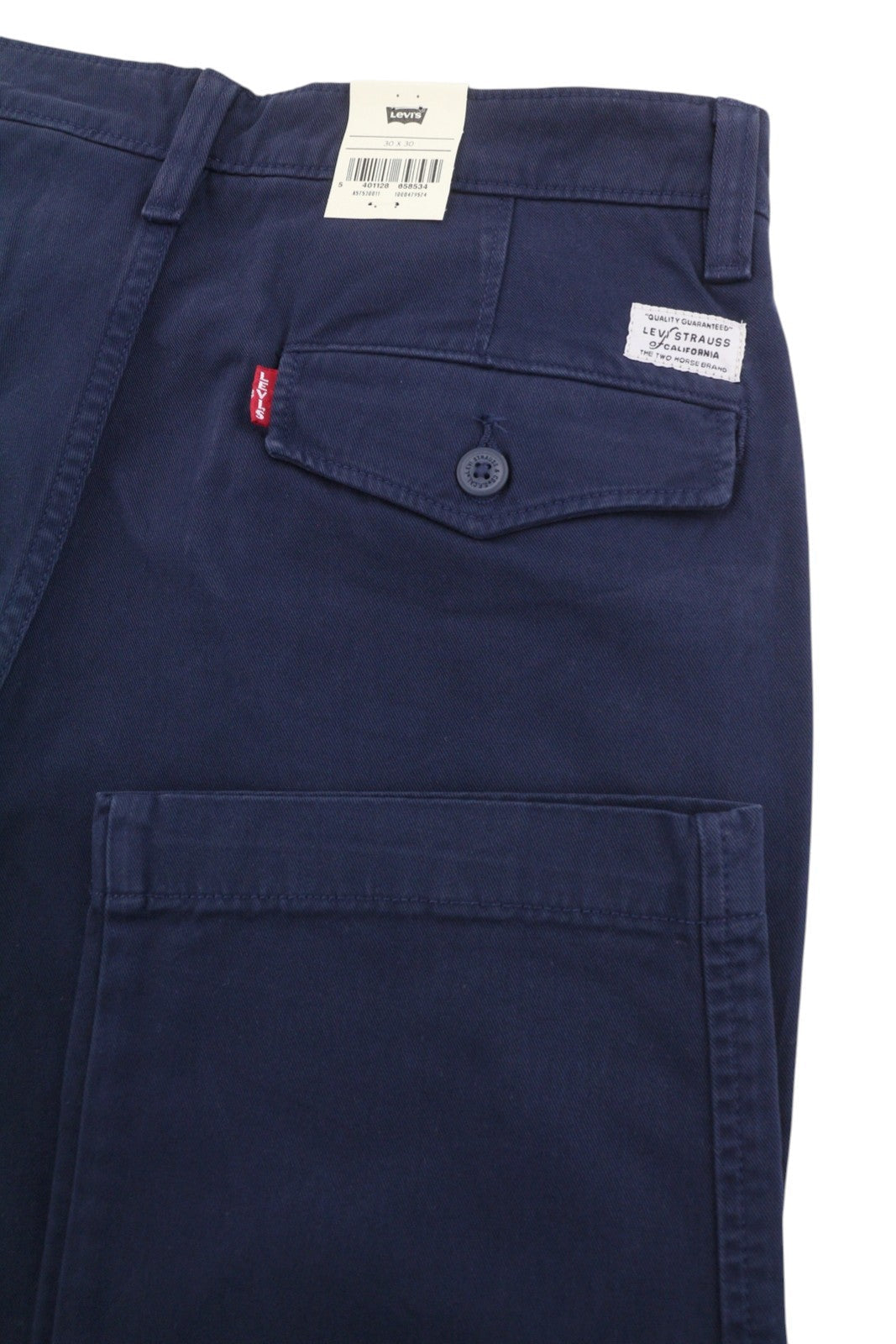 Pantaloni Levi's Xx Chino Uomo W30/l30 Blu Authentic Fit Zip Fly Big E