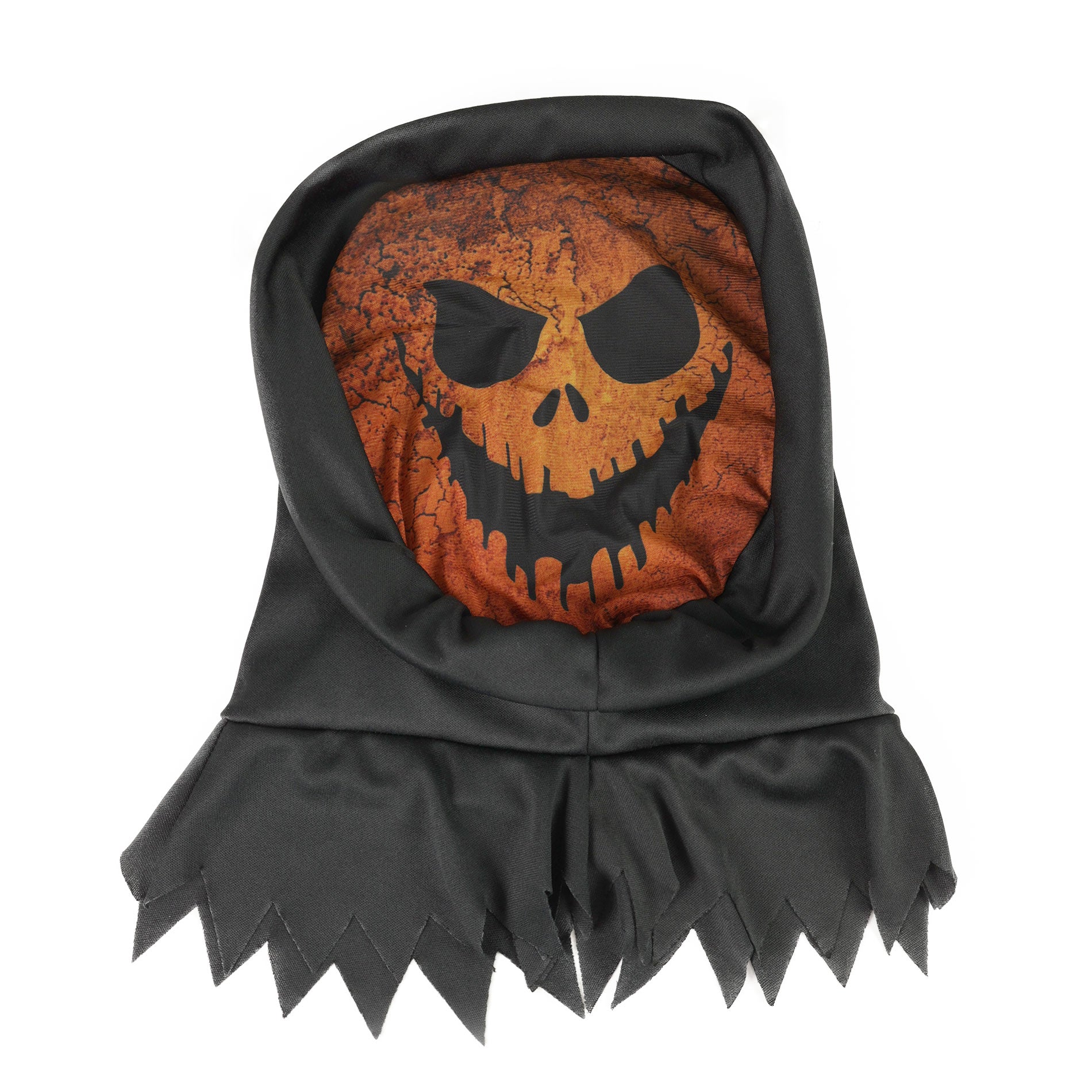 Halloween oranžová textilní maska pro dospělé