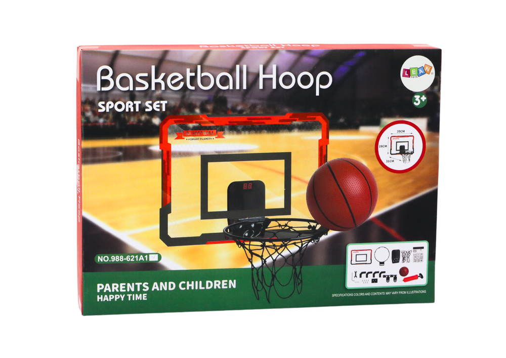 Børn Basketball Basket Backboard Counter Ball Sæt