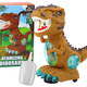 Dinosaur Dancing Obstacle Sensor Lights Sounds Yellow