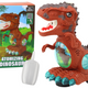 Dinosaur Dancing Obstacle Sensor Lights Sounds Brown