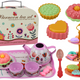 Tea Set In A Suitcase Cups Plates Cake Stand