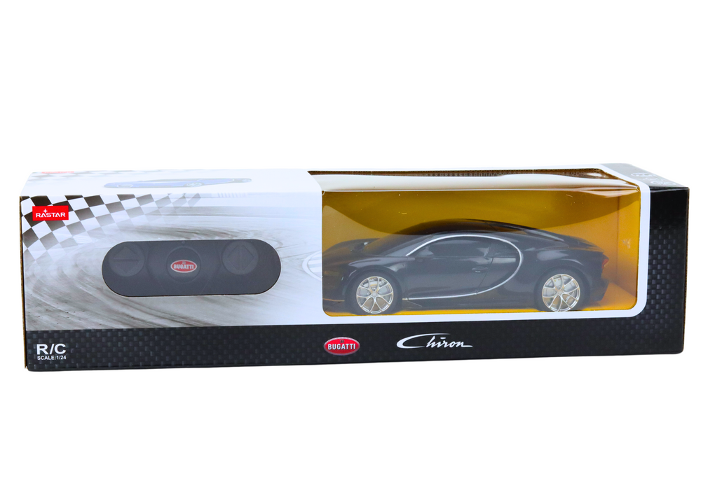 Bugatti Veyron Chiron Remote Control Car Rc Black 1:24