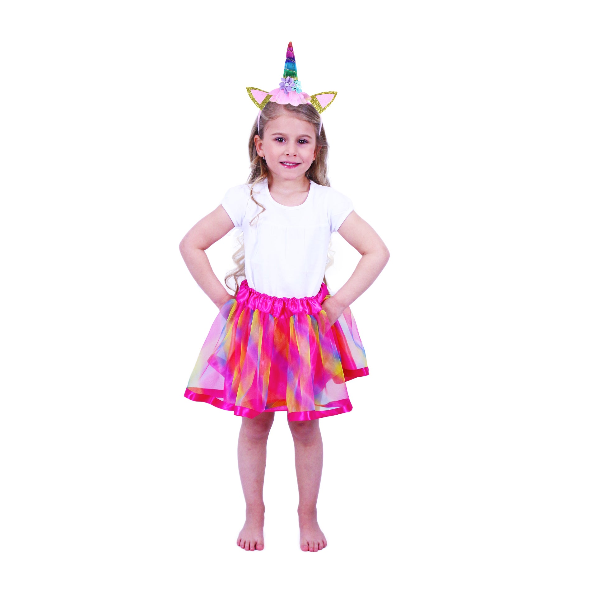 Gyermek jelmez Pink Unicorn Tutu szoknya Accs