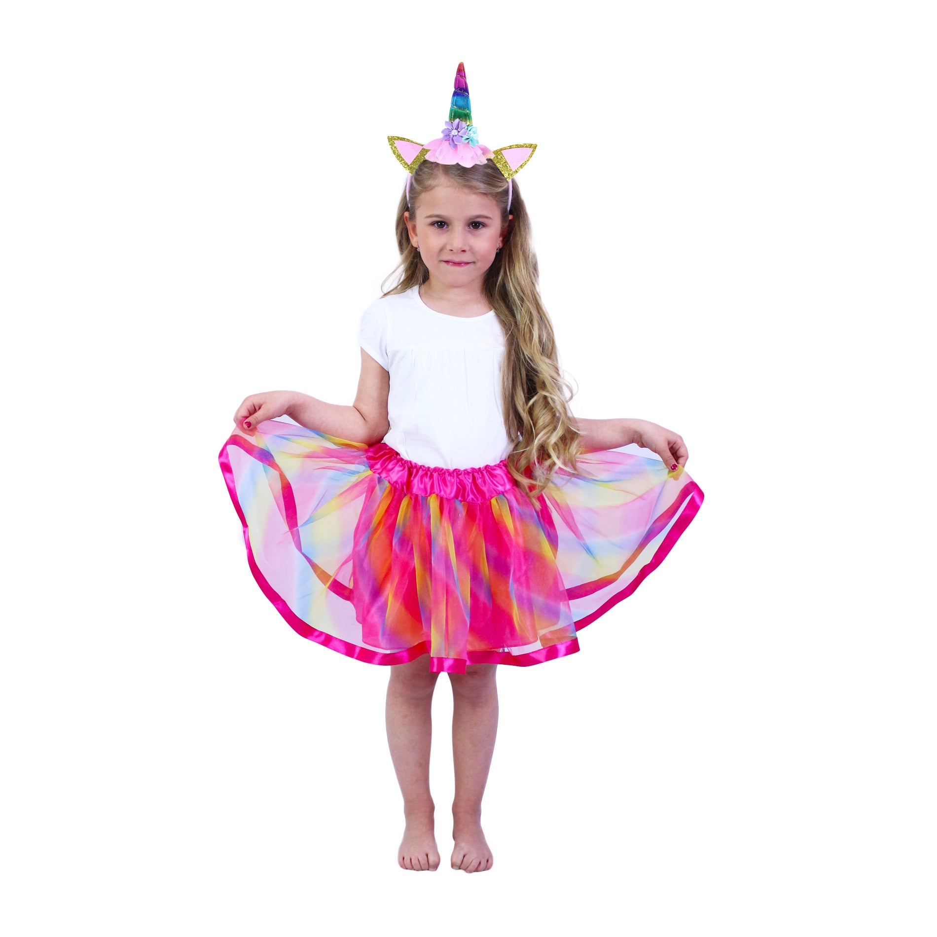 Gyermek jelmez Pink Unicorn Tutu szoknya Accs